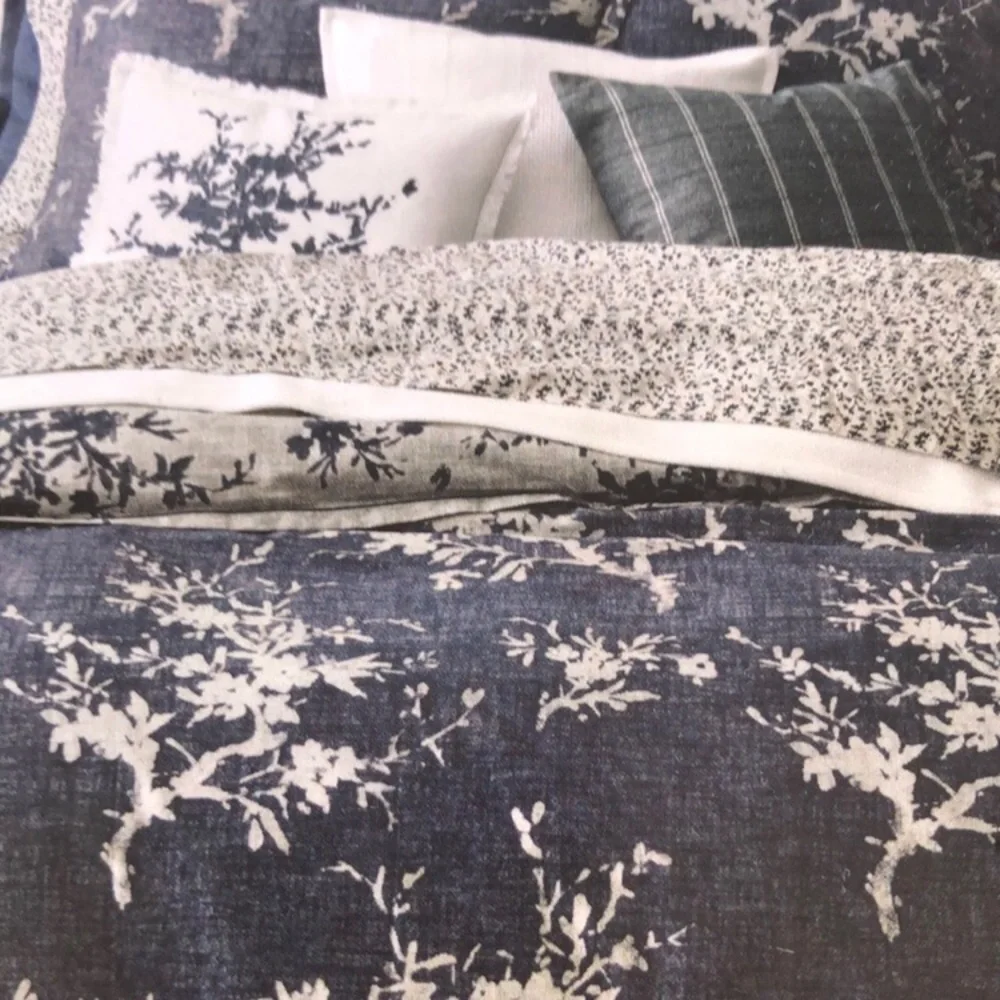 Lauren Ralph Lauren Eva Leaf Cal King Sheet 4 Piece Set